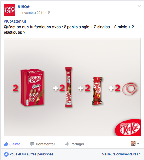 Post Facebook KitKat