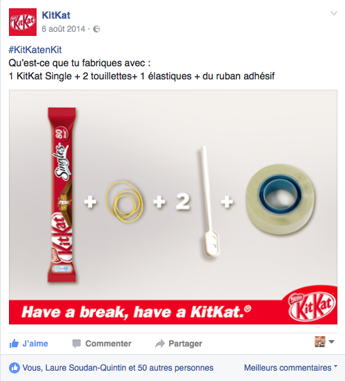 Post Facebook KitKat