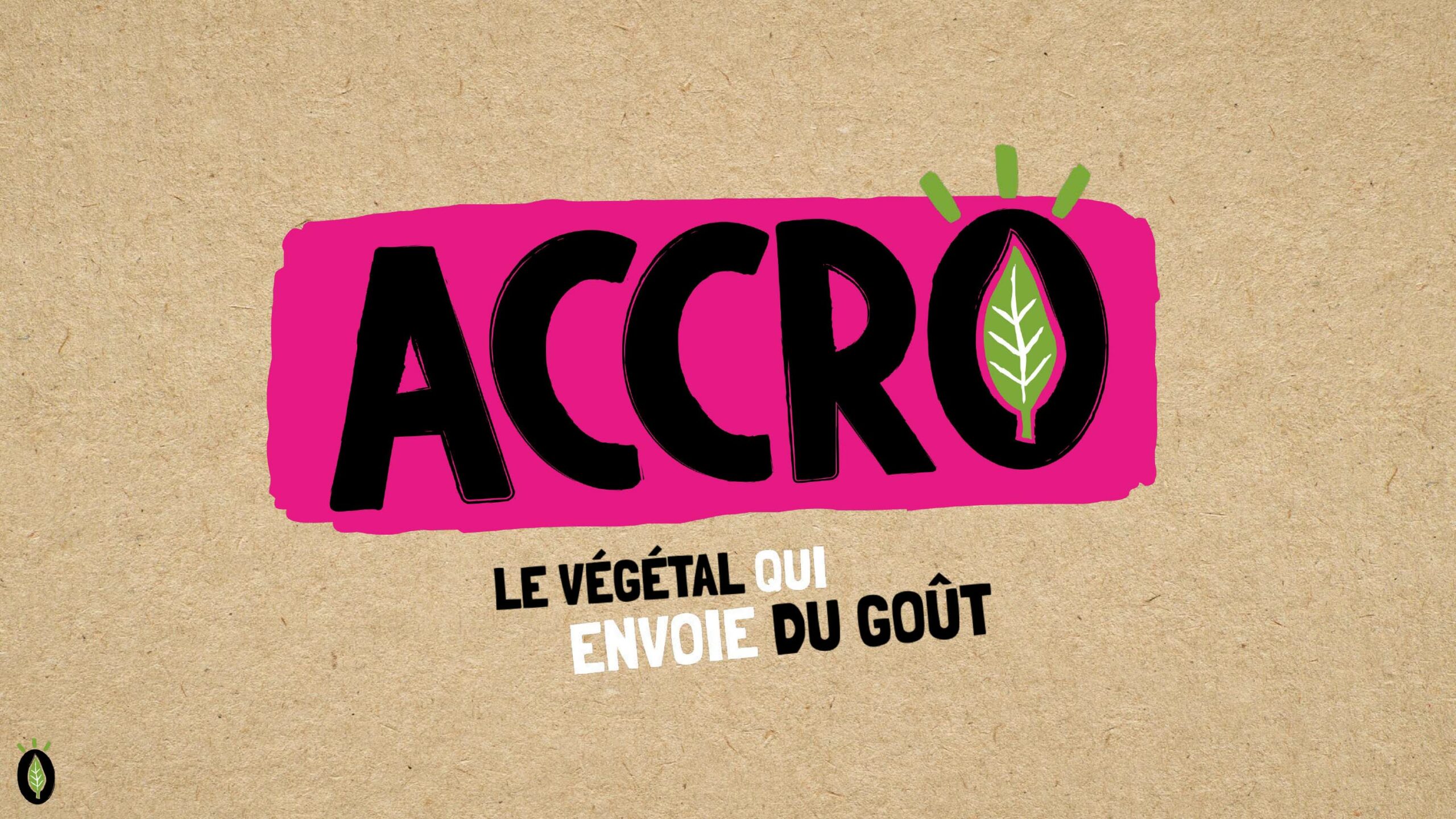 Logo et signature de la marque de steak végétal ACCRO