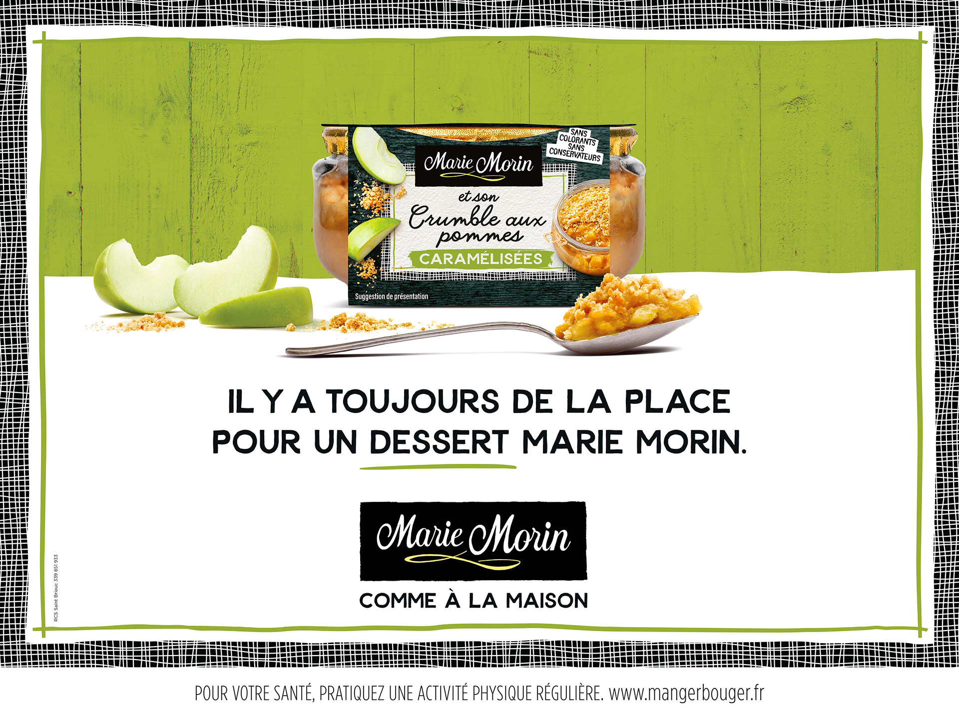 Affiche 4x3 campagne 2020 Marie Morin crumble aux pommes